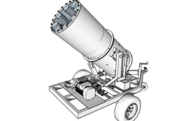 Dust Suppression Cannons in Construction and Demolition site