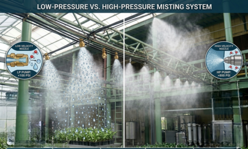 Low-Pressure vs High-Pressure Misting System